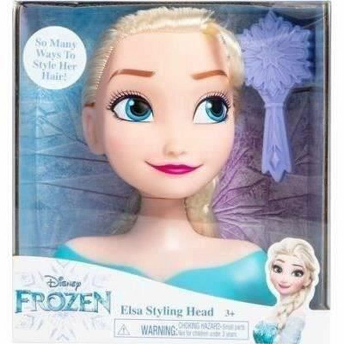 Păpușă pentru coafat Frozen Princess Elsa Styling Head  20 cm