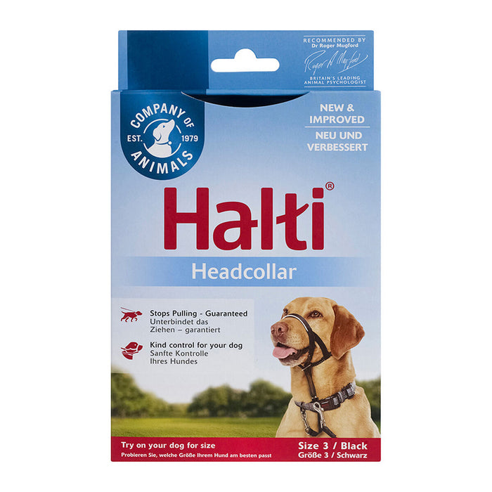 Gulerele de dresaj pentru câini Company of Animals Halti Negru Botniță (40-54 cm)