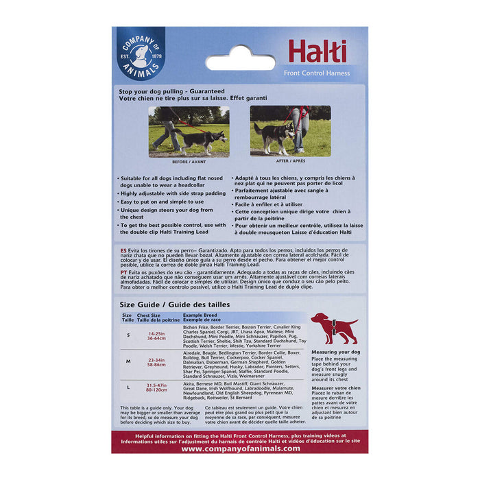 Ham pentru câini Company of Animals Halti Negru/Roșu L (80-120 cm)
