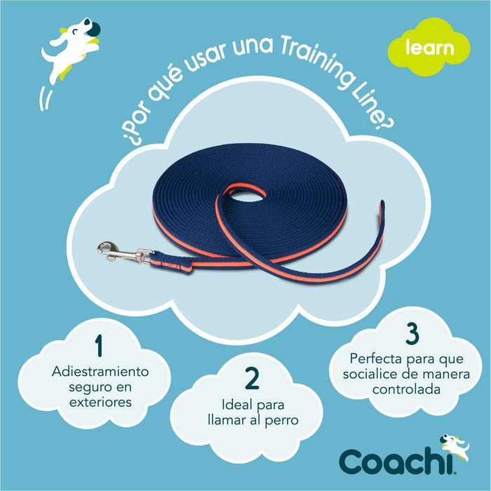 Lesă pentru câine Coachi Antrenament Albastru 10m