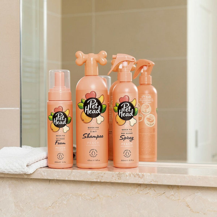 Spumă de Curățare Pet Head Quick Fix Câine Piersică (200 ml)