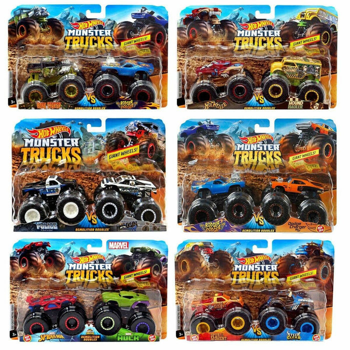 Monster Truck Hot Wheels Demolition Doubles 2 Unități 1:64