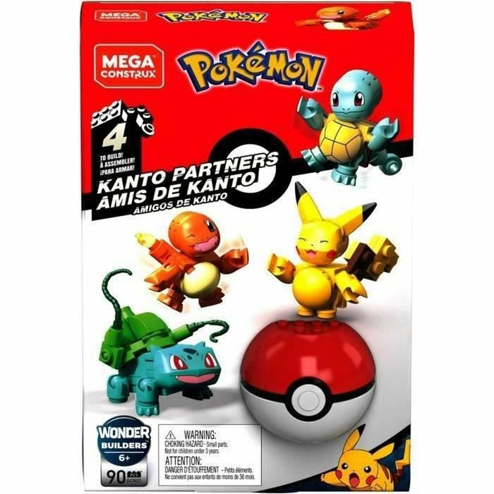 Kit de construcție Pokémon Mega Construx - Kanto Partners 90 Piese