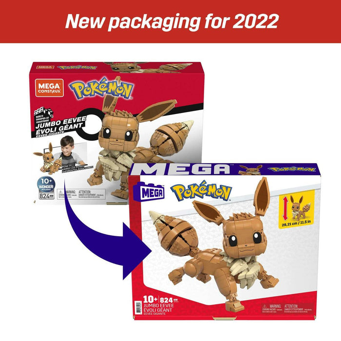 Set de Construcție Pokémon Pokemon Eevee Giant Multicolor