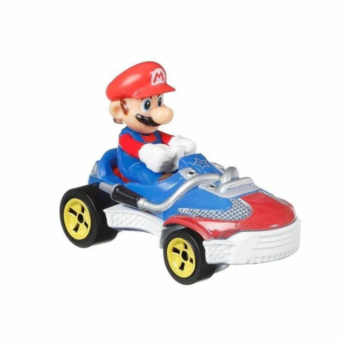 Set mașini Hot Wheels Mario Kart 8 cm 4 Piese