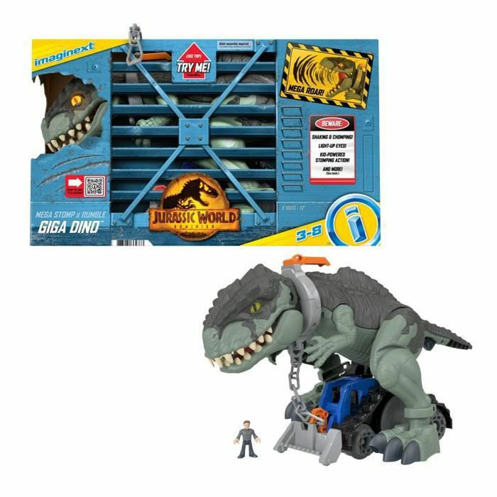 Figurine de Acțiune Fisher Price MEGA DINO TERROR Modern 6 Piese 45 cm