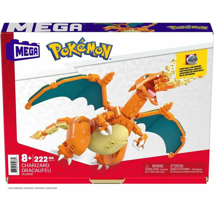 Set de Construcție Pokémon Mega Charizard 222 Piese