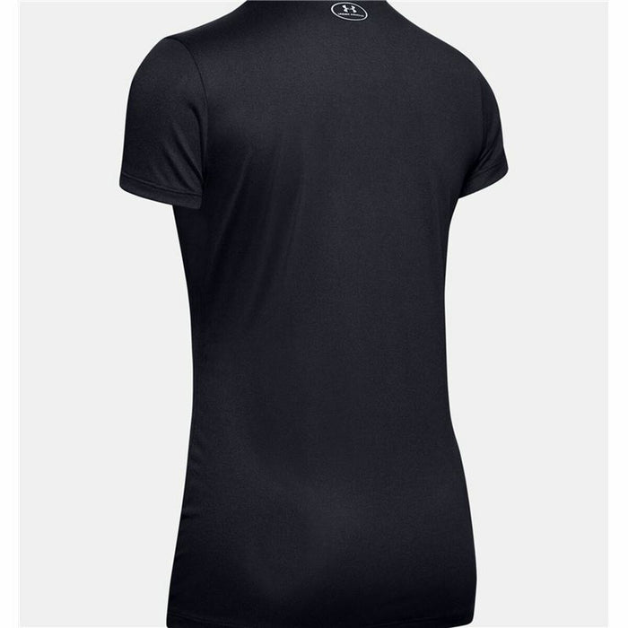 Tricou cu Mânecă Scurtă Femei Under Armour Tech SSV Solid Negru