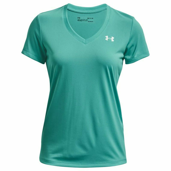 Tricou cu Mânecă Scurtă Femei Under Armour Tech SSV Solid Acvamarin