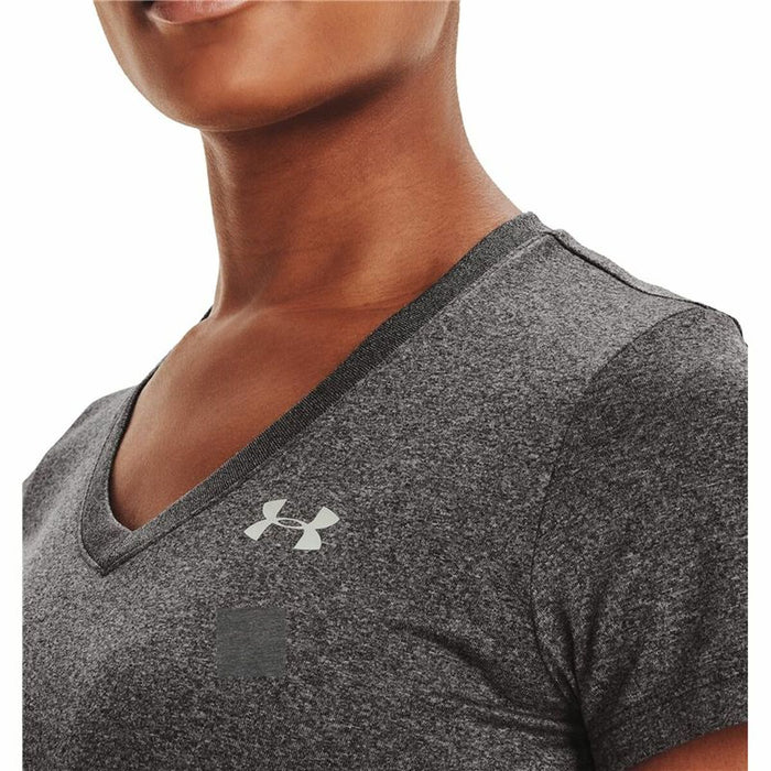 Tricou cu Mânecă Scurtă Femei Under Armour Tech SSV Gri