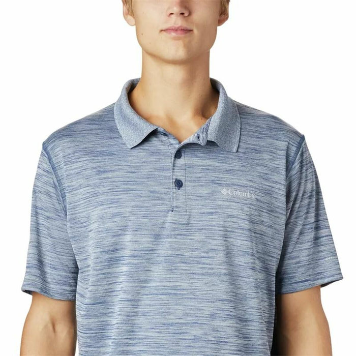 Tricou Polo cu Mânecă Scurtă Bărbați Columbia Zero Rules™ Albastru