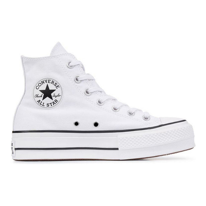 Adidași Casual Femei Converse All Star Platform High Top Alb