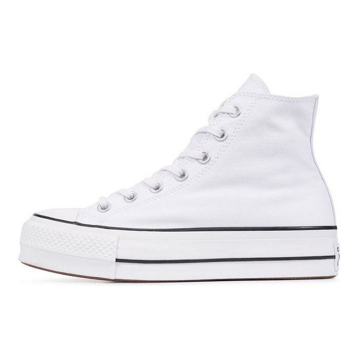 Adidași Casual Femei Converse All Star Platform High Top Alb