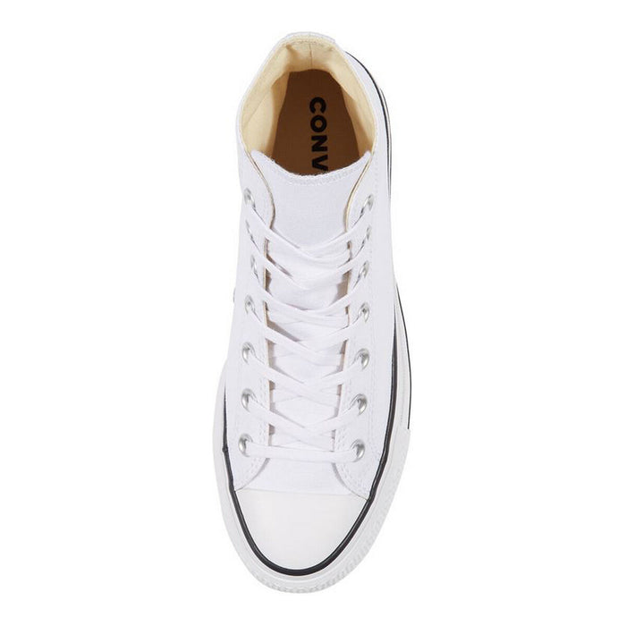 Adidași Casual Femei Converse All Star Platform High Top Alb