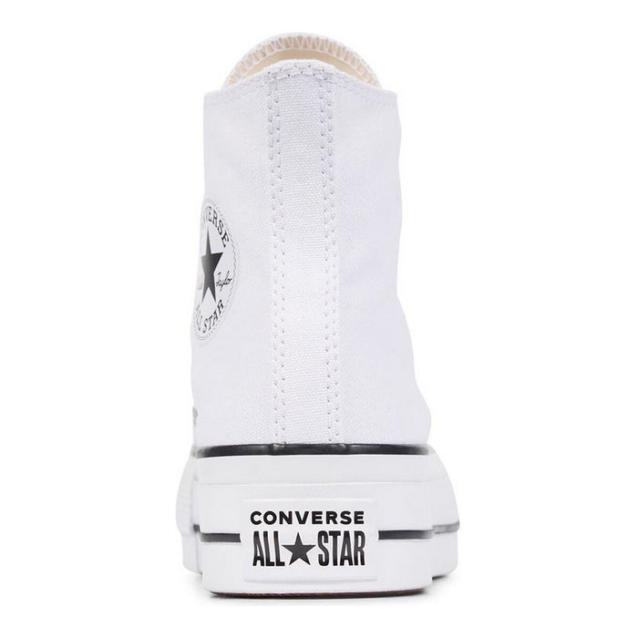 Adidași Casual Femei Converse All Star Platform High Top Alb