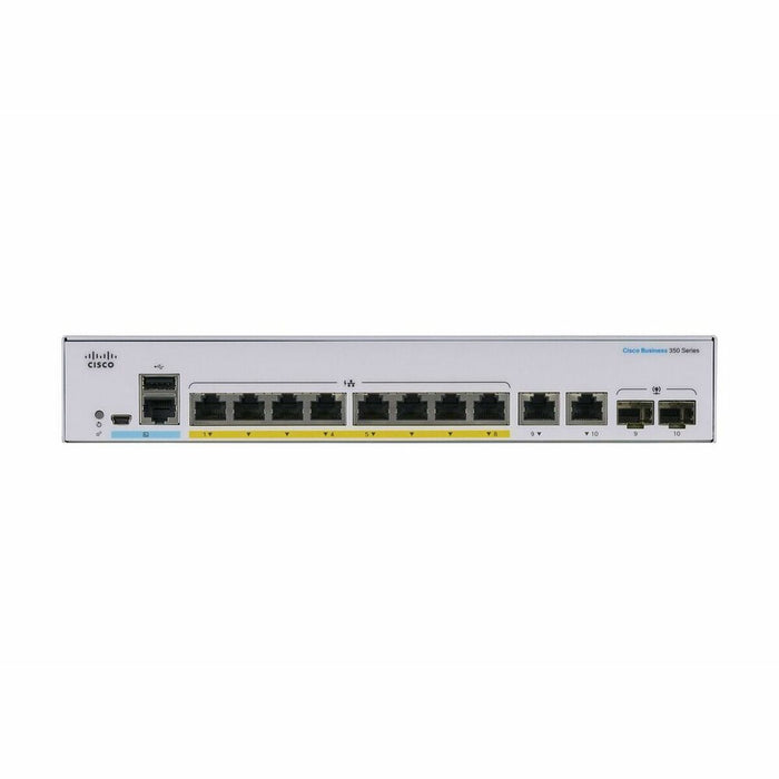 Switch CISCO CBS350-8P-E-2G-EU Alb