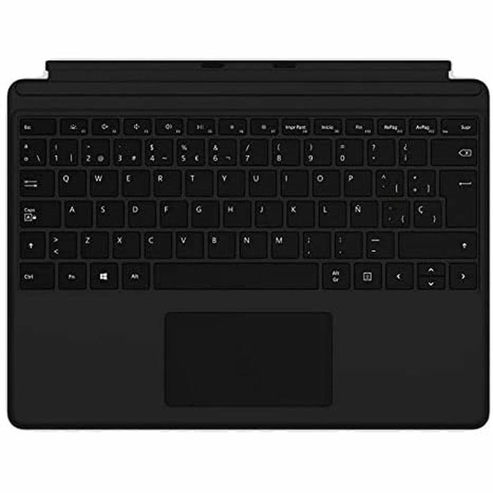 Tastatură Bluetooth cu Suport pentru Tabletă Microsoft QJX-00012 Negru Spaniolă Qwerty Spaniolă QWERTY