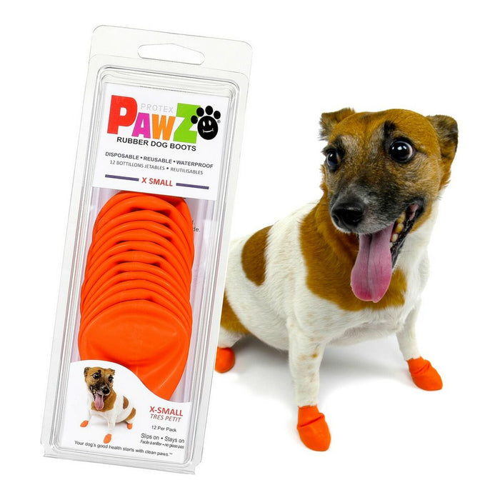 Cizme Pawz Câine Portocaliu XS