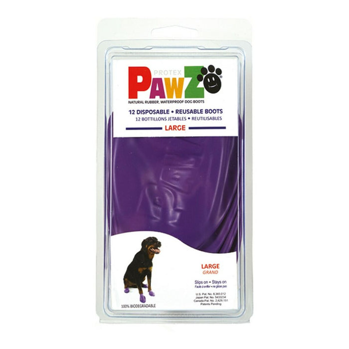 Cizme Pawz Câine 12 Unități Mov Mărimea L
