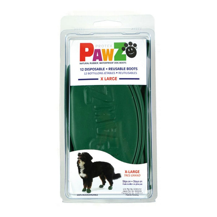 Cizme Pawz Câine 12 Unități Mărimea XL Verde