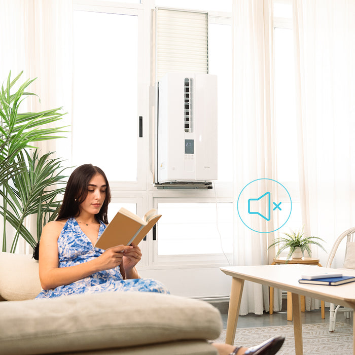 Aparat de aer condiționat pentru fereastră Cecotec Windowclima 9000 Inverter, 9000 BTU, 22 m², clasa A, alb