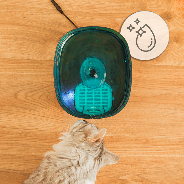 Fântână de apă pentru animale Cecotec Pumba 2200 Refresh, 2 l, filtru performant, iluminare LED