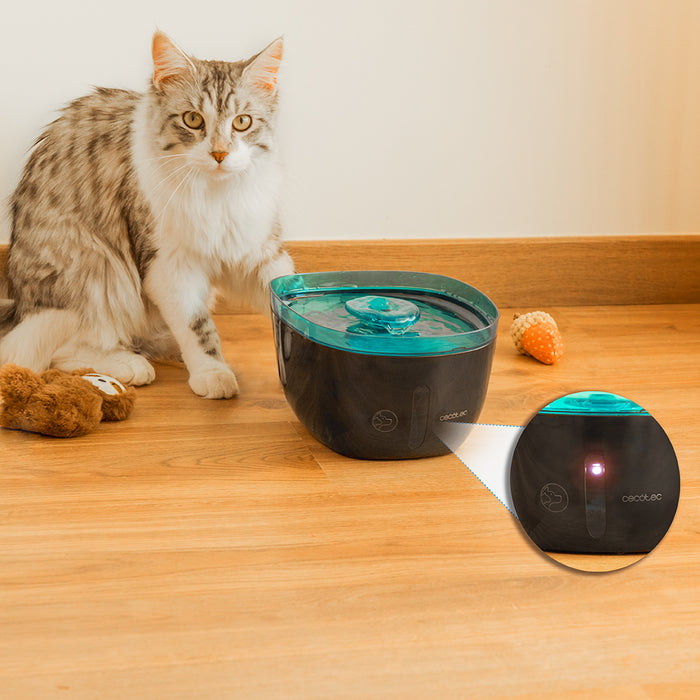 Fântână de apă pentru animale Cecotec Pumba 2200 Refresh, 2 l, filtru performant, iluminare LED