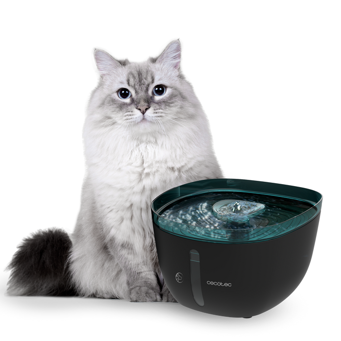 Fântână de apă pentru animale Cecotec Pumba 2200 Refresh, 2 l, filtru performant, iluminare LED