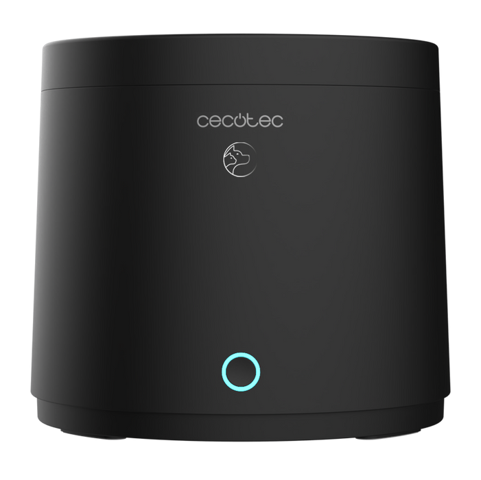Fântână de apă pentru animale Cecotec Pumba 2500 Refresh Smart, 2,5 l, control Wi-Fi, neagră