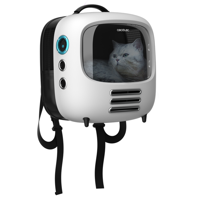Transportor pentru animale Cecotec Pumba 1800 Travel Fan, 39 × 38 × 30 cm, ventilator cu 2 trepte, lumină interioară