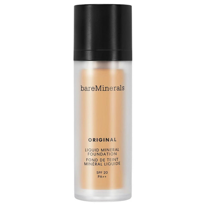 Fond de ten lichid BareMinerals Original Liquid Mineral, luminos, nuanța 18 Bronz mediu, SPF 20, 30 ml