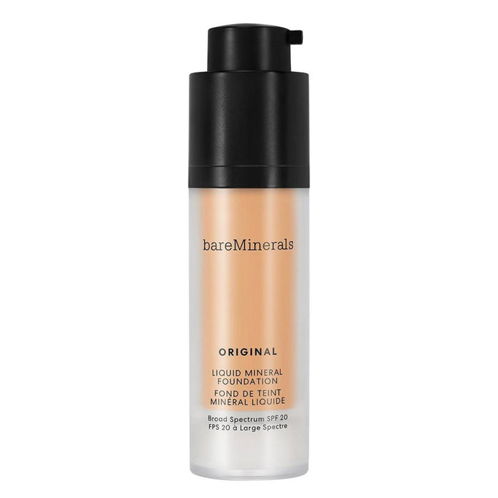Fond de ten lichid BareMinerals Original Liquid Mineral, luminos, nuanța 20 Bronz auriu, SPF 20, 30 ml