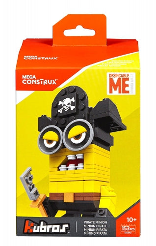 Set de construcție Mega Bloks Kubros Minion, diverse modele, 153 piese, 10+ ani