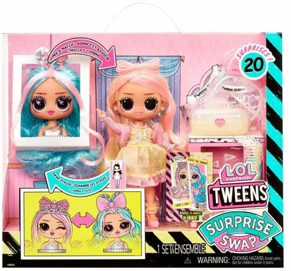 Păpușă MGA L.O.L. Surprise Tweens, Surprise Swap, Winnie, 20 de surprize