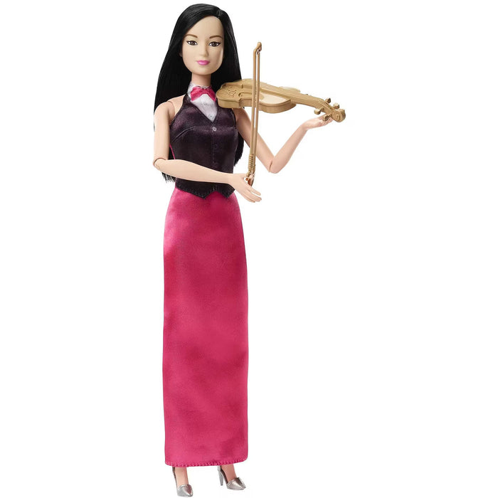 Păpușă Mattel Barbie Career, violonistă, cu vioară și arcuș, 3+ ani