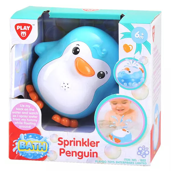 Jucărie de baie PlayGo, Pinguin stropitor, 6+ luni