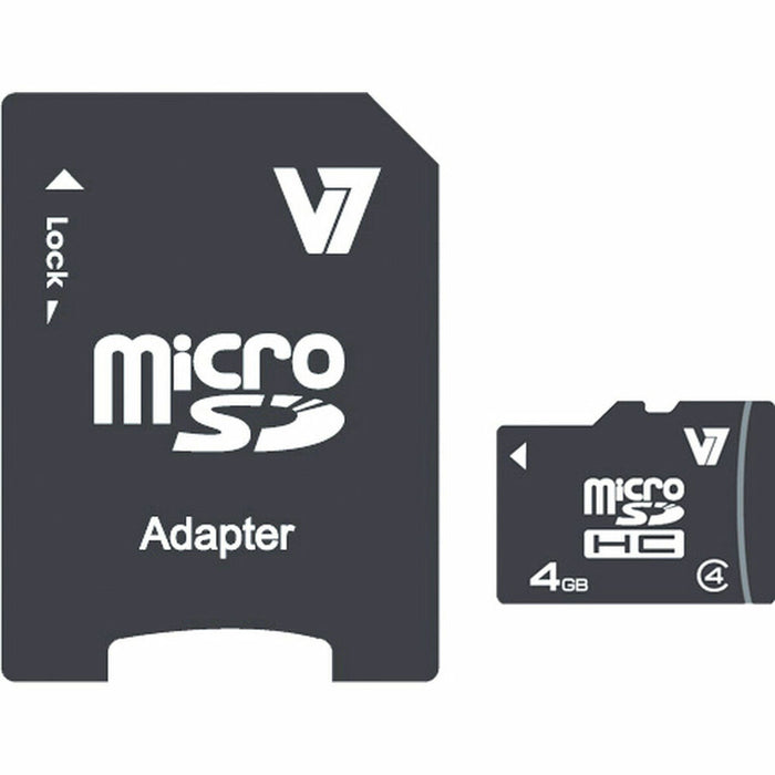 Card Micro SD V7 VAMSDH4GCL4R-2E 4GB 4 GB