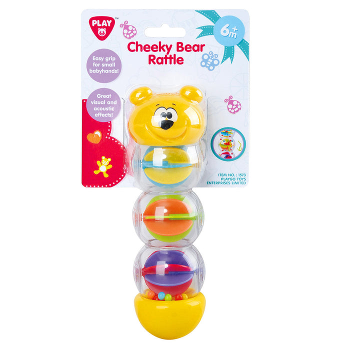 Zornăitoare PlayGo Cheeky Bear Rattle, ursuleț, 6+ luni