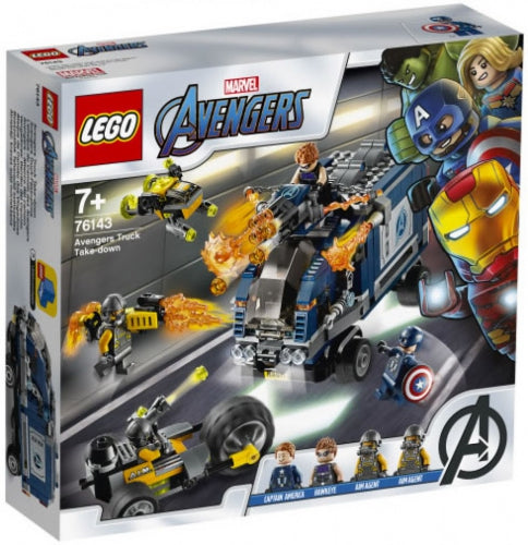 Set de construcție Lego Marvel Avengers, Avengers Truck Take-Down, 7+ ani