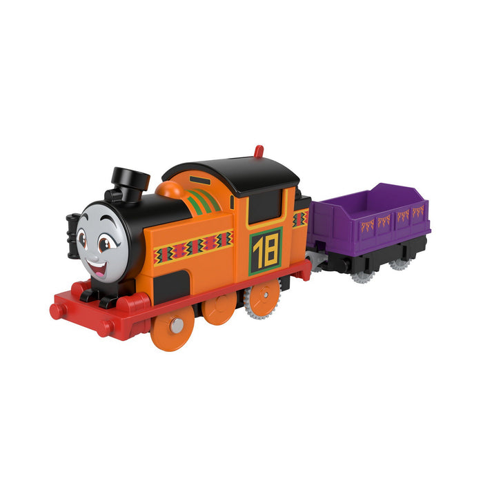 Locomotivă de jucărie Mattel Thomas & Friends, Nia cu vagon de marfă, motorizată, 3+ ani