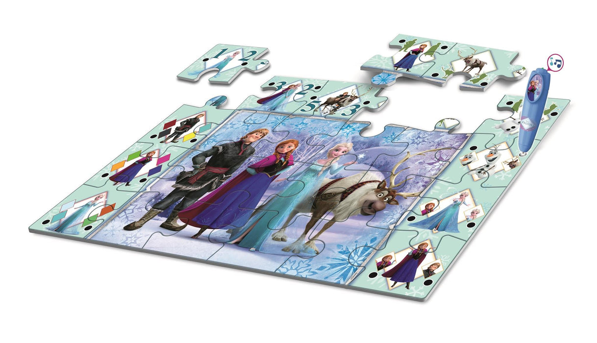 Puzzle de podea Clementoni Disney Frozen, interactiv, 24 de piese, 3+ ani