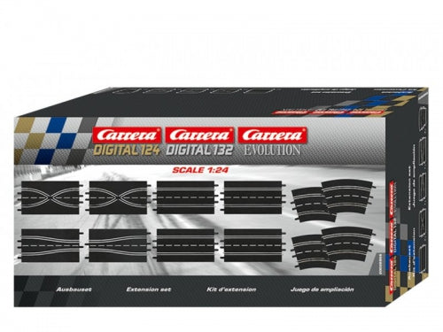 Set de extensie Carrera Evolution, elemente de pistă, scara 1:24