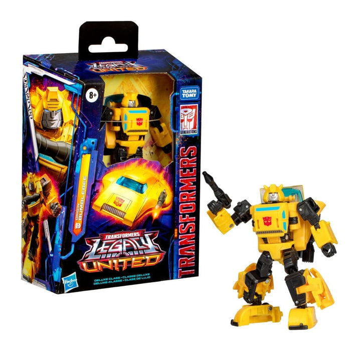 Figurină transformabilă Hasbro Transformers Legacy United Deluxe Origin Bumblebee, 8+ ani