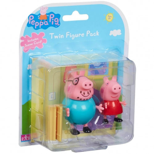Set de două figurine Character Options Peppa Pig, Living Room Scene, diverse modele