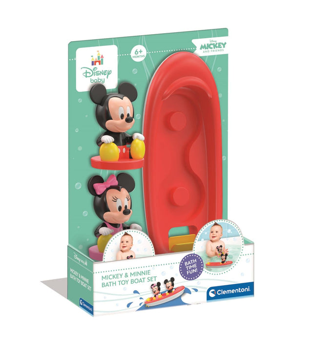 Jucărie de baie Clementoni Disney Baby, barcă Mickey și Minnie, 6+ luni