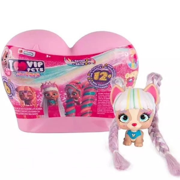 Mini-figurină cățeluș IMC VIP Pets, diverse modele, surpriză, 3+ ani