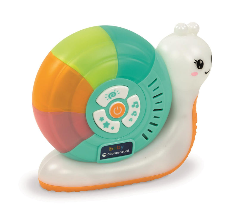 Lampă de veghe Clementoni Baby Sweet Dreams Lamp, melc, lumini multicolore, 0+ luni