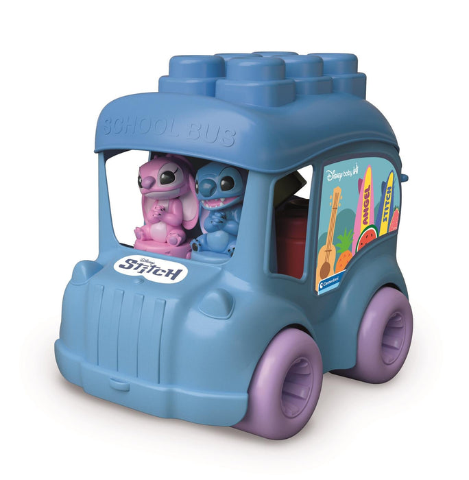 Autobuz de activități Clementoni Clemmy, Stitch, cu figurine Stitch și Angel