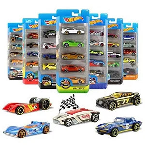 Set de 5 mașinuțe Mattel Hot Wheels, diverse modele