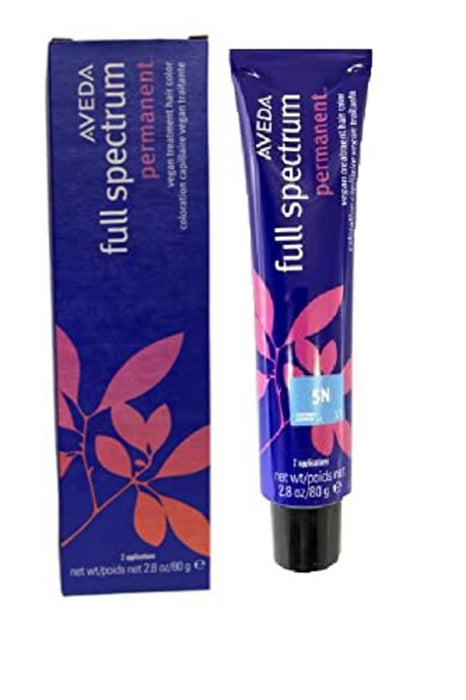 Vopsea permanentă de păr Aveda Full Spectrum, nuanța 5N Lightest Brown, 80 g